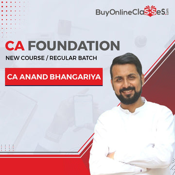 CA Foundation Accounting New Syllabus Regular Batch By CA Anand Bhangariya