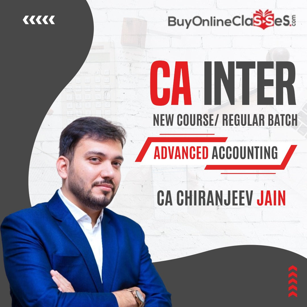 CA Inter Group 1 Advanced Accounting by CA Chiranjeev Jain - New syllabus