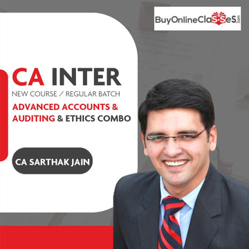 CA Inter Advance Accounts and Auditing and Ethics Combo Regular Batch By CA Sarthak Jain