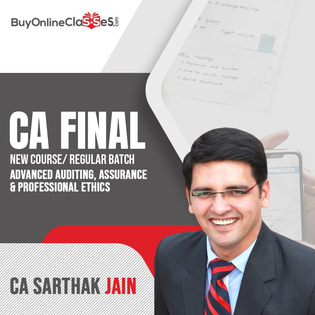 CA Final Audit Regular Batch By CA Sarthak Jain