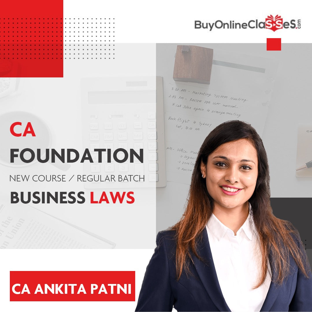 CA Foundation Business Laws Regular Batch By CA Ankita Patni